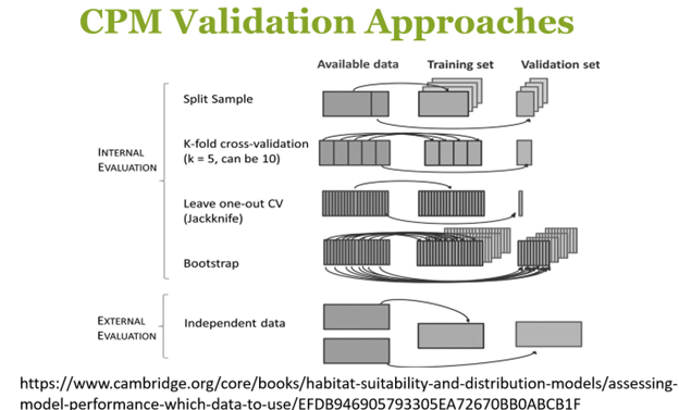 CPM Validation approaches model image for internal and external evaluation